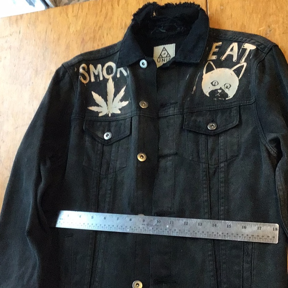 Unif rebel black jacket. Jean. Small mens